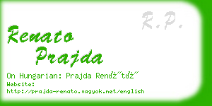 renato prajda business card